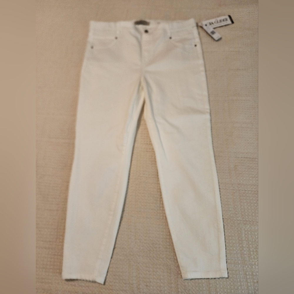 Liverpool High-Rise Ankle Skinny White Women’s Jeans Sz 16/33 NWT Summer Beach